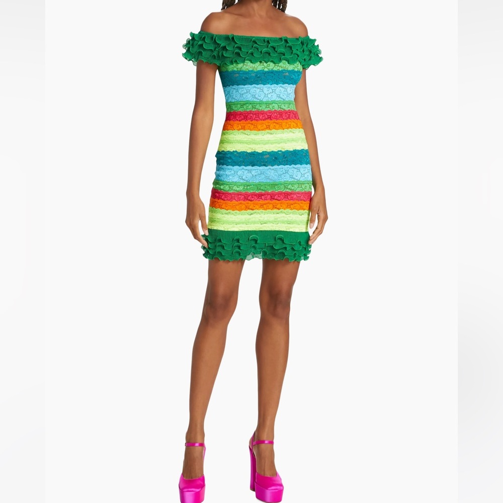 BruceGlen Cecilia Off shoulder dress Bandage Lace S $500